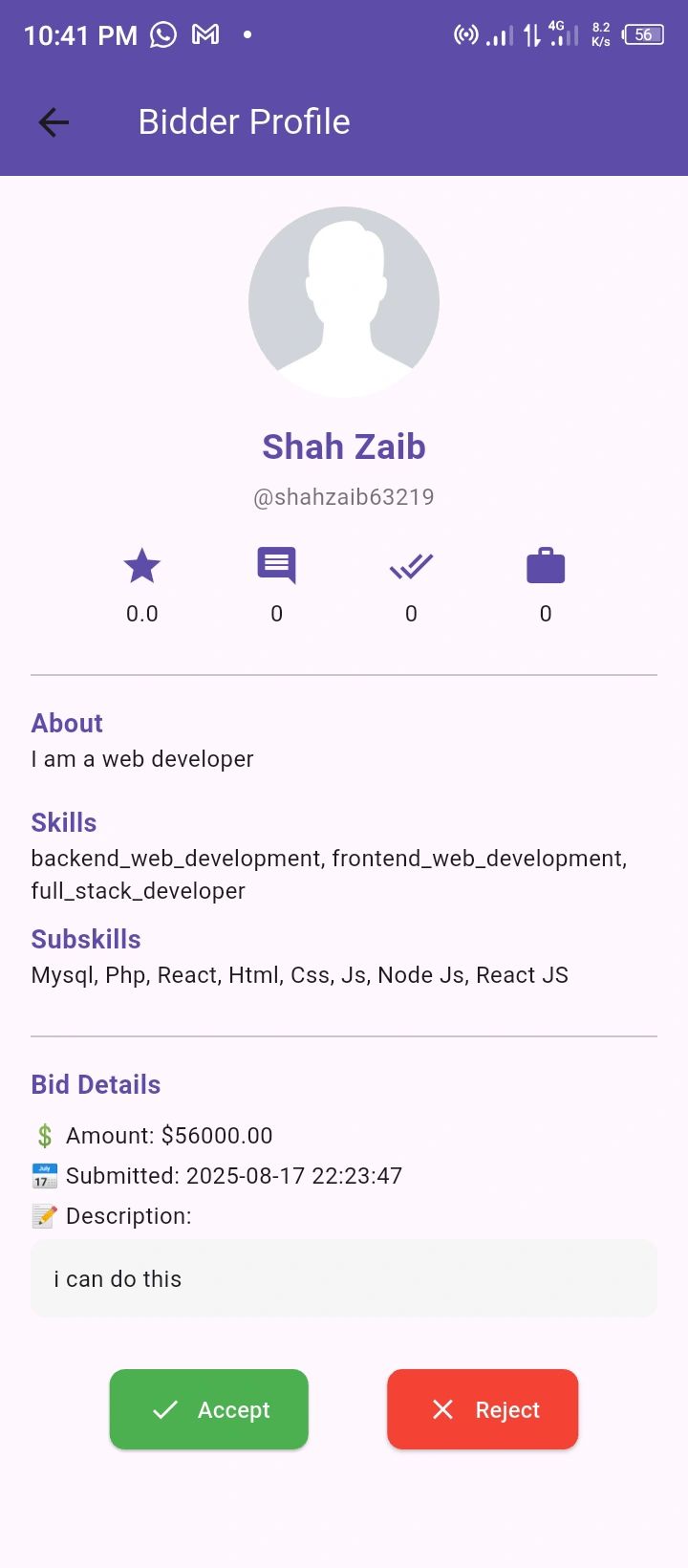 Projex Notifications