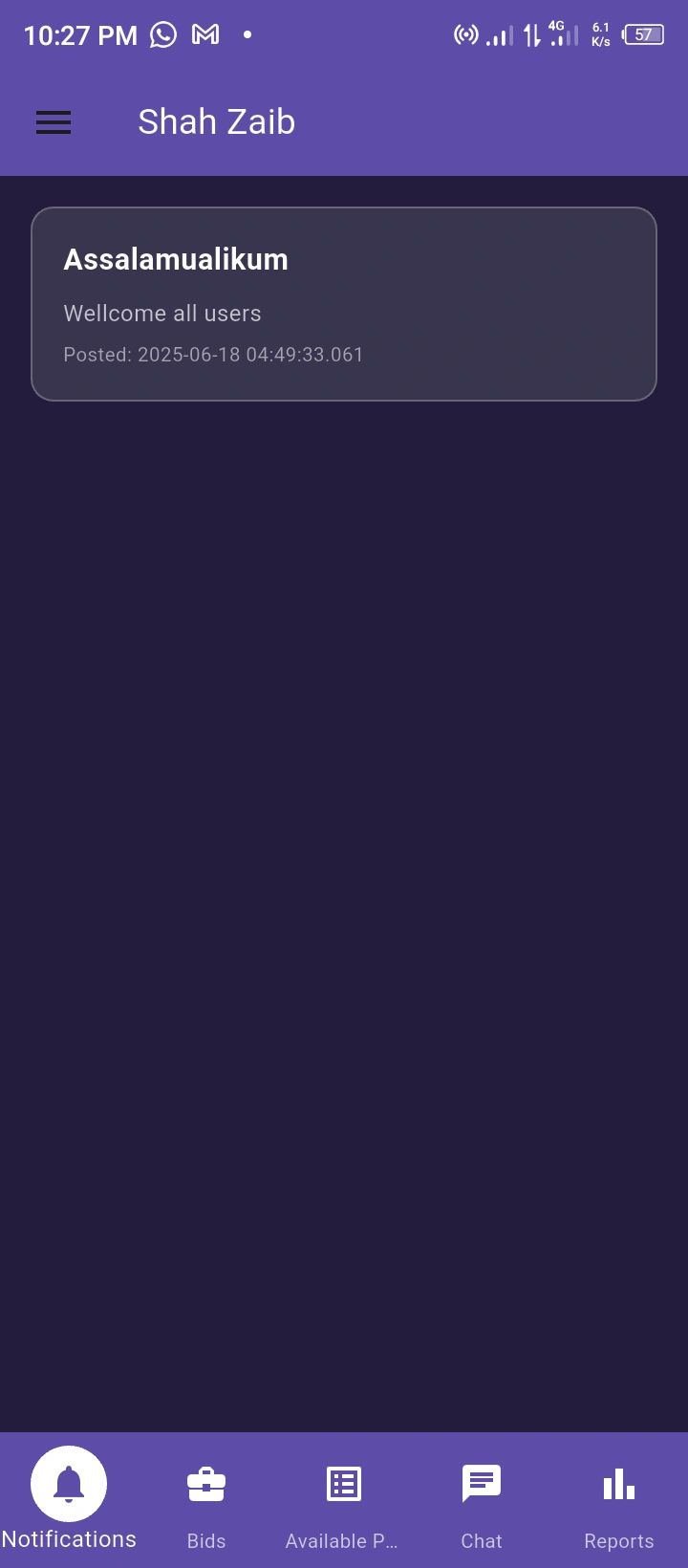 Projex Notifications