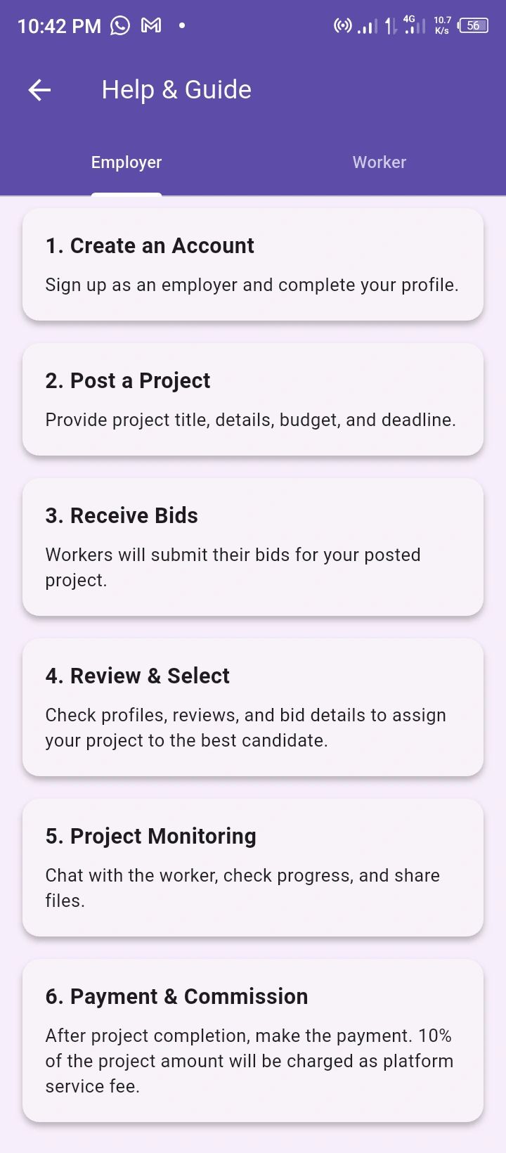 Projex Notifications