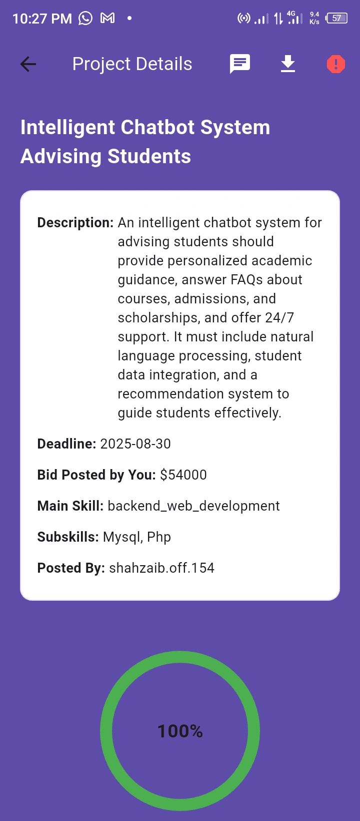 Projex Notifications